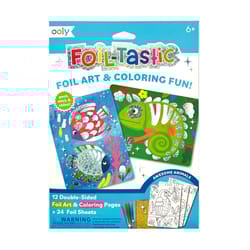 OOLY Foil-Tastic Awesome Animals Foil Art & Coloring Set Multicolored 36 pc