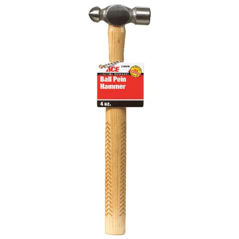 Ace 4 oz Ball Pein Hammer Steel Head 10.55 in. - Ace Hardware