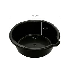 Funnel King Polyethylene 6.5 qt Round Oil Drain Basin