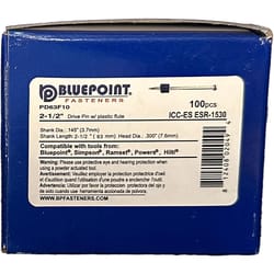 Blue Point .300 in. D X 2-1/2 in. L Steel Flat Head Drive Pin 100 box
