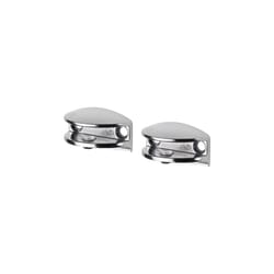 Dolle Flic 1.6 in. H X 1.6 in. W X 0.8 in. D Silver Metal Shelf Clips