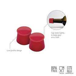 Tovolo Cayenne Silicone Wine Caps