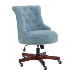 Linon Home Decor Blue Polyester Office Chair