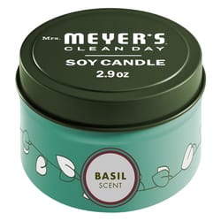 Mrs. Meyer's Clean Day White Basil Scent Tin Candle 2.9 oz
