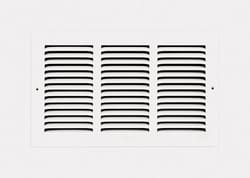 Tru Aire 8 in. H X 24 in. W 1-Way White Steel Return Air Grille