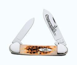 Case Canoe Amber Chrome Vanadium 3.63 in. Pocket Knife
