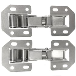 Laurey 2 in. W X 5 in. L Chrome Steel Cabinet Hinge 2 pk