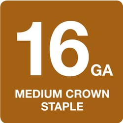 Grip-Rite GS-Style 7/16 in. W X 2 in. L 16 Ga. Medium Crown Deck Staples 5000 pk