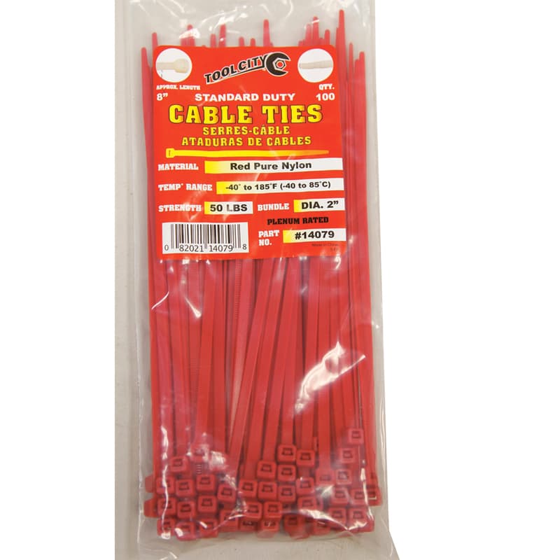 red cable ties