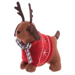 Stephen Joseph Multicolored Reindeer Ornament 6.88 in.