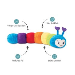 Pet Shop by Fringe Studio Multicolored Plush Don't Bug Me Dog Toy 1 pk