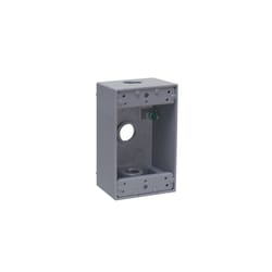 Bell Old Work 18.3 cu in Rectangle Aluminum 1 gang Weatherproof Box Gray