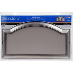 HILLMAN Distinctions Gloss Die-Cast Zinc Rectangle Address Plate