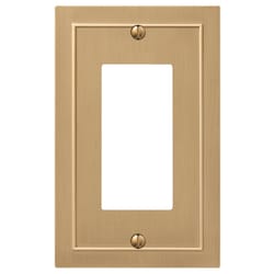 Amerelle Bethany Brushed Bronze 1 gang Zinc Decorator Wall Plate 1 pk