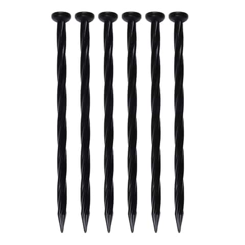 EasyFlex 8 in. L X 0.5 in. H Plastic Black Anchoring Spike - Ace Hardware