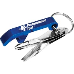 Performance Tool Aluminum Blue Screwdriver Set Key Chain