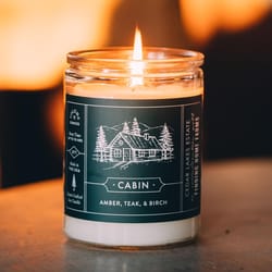 Finding Home Farms White Cabin Scent Candle 11 oz