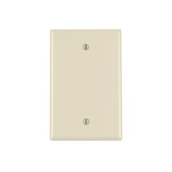 Leviton Ivory 1 gang Nylon Blank Wall Plate 1 pk