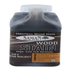 Saman Semi-Transparent American Walnut Water-Based Wood Stain 32 oz