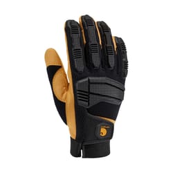 Carhartt Men's Indoor/Outdoor Knuckler Gloves Black/Yellow XL 1 pair