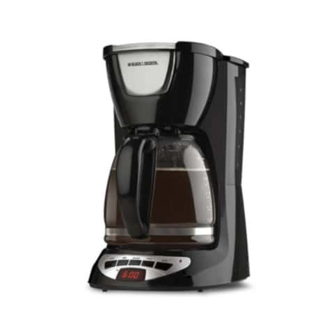 BLACK+DECKER 12-Cup Programmable Drip Coffee Maker in Black