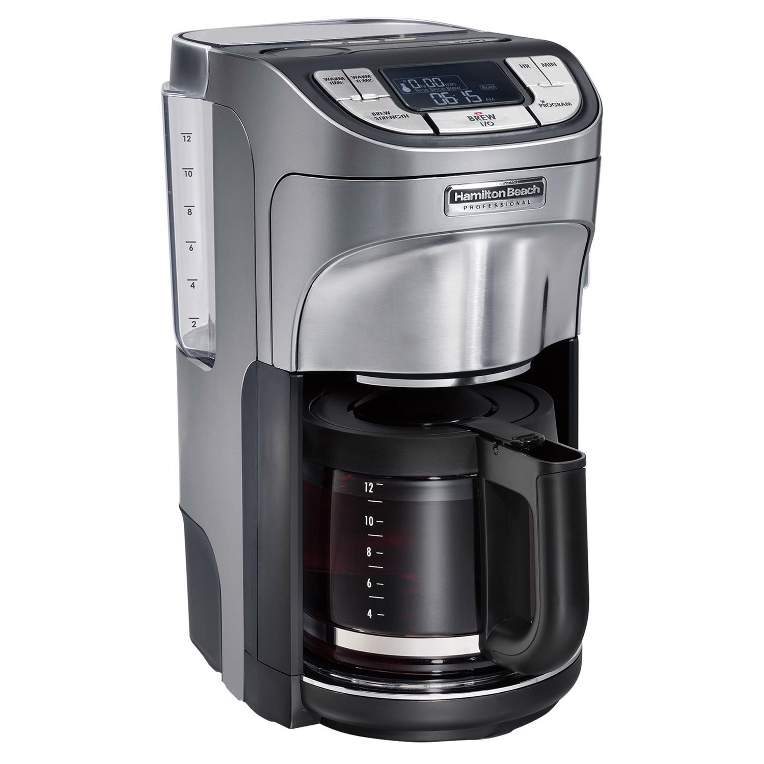 Hamilton Beach 12 cups Black/Silver Coffee Maker Uae Electronic uaeelectronic.com