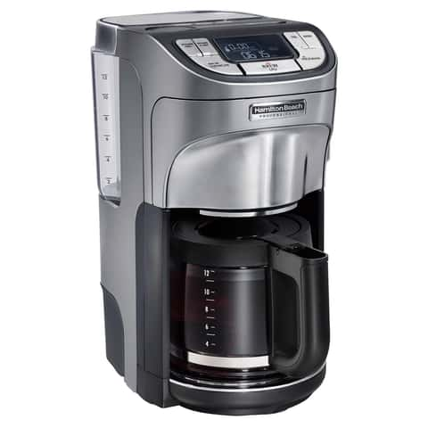 Hamilton Beach The Scoop Black 12 Cup 2-Way Coffee Brewer - Power