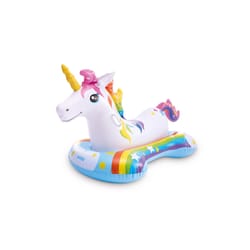 Intex Multicolored Vinyl Inflatable Unicorn Ride-on Pool Float