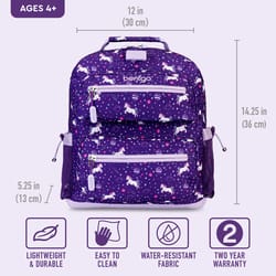 Bentgo Multicolored Unicorn Backpack 14 in. H X 12 in. W