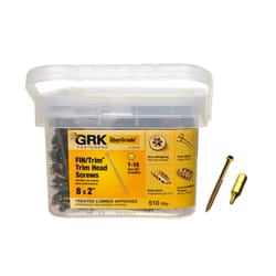 GRK Fasteners UberGrade No. 8 in. X 2 in. L Star Trim Head W-Cut Construction Screws