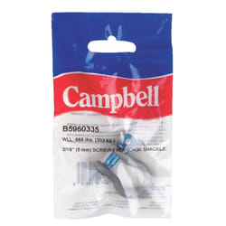 Campbell Galvanized Forged Carbon Steel Anchor Shackle 666 lb