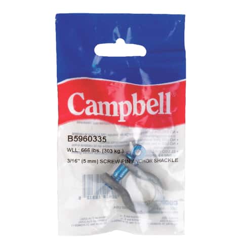 Campbell Zinc-Plated Forged Steel Anchor Shackle 2000 lb