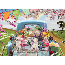 Cobble Hill Country Truck In Spring Jigsaw Puzzle 500 pc