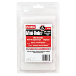 Wooster Mini-Koter Fabric 4 in. W X 1/2 in. S Mini Paint Roller Cover 10 pk