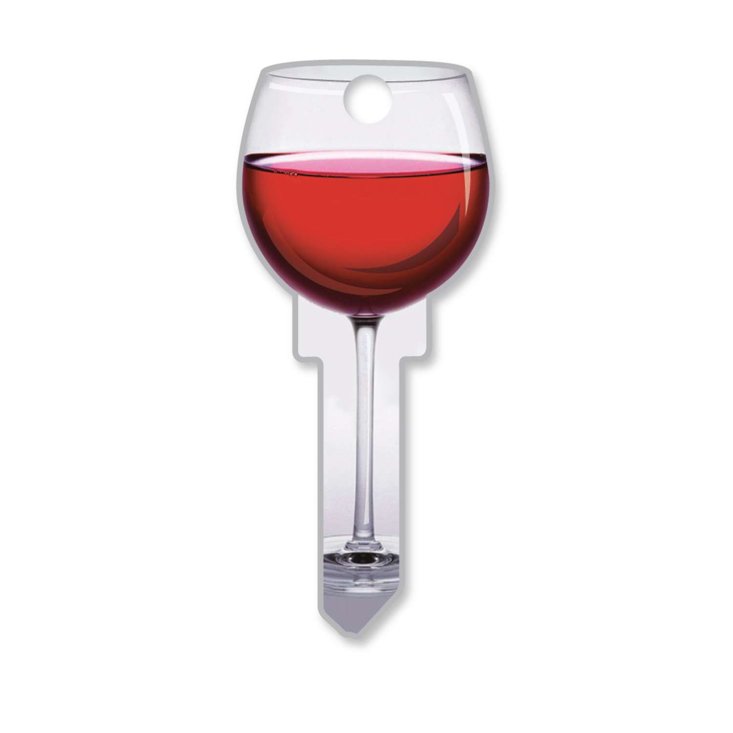 Lucky Line Key Shapes Red Wine House Key Blank KW1/11 Double For
