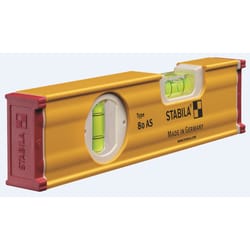 STABILA 8 in. Aluminum Type 80 AS Box Beam Level 2 vial