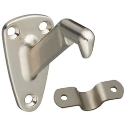 National Hardware Silver Zinc Die Cast w/Steel Strap Handrail Bracket 3.31 in. L 250 lb