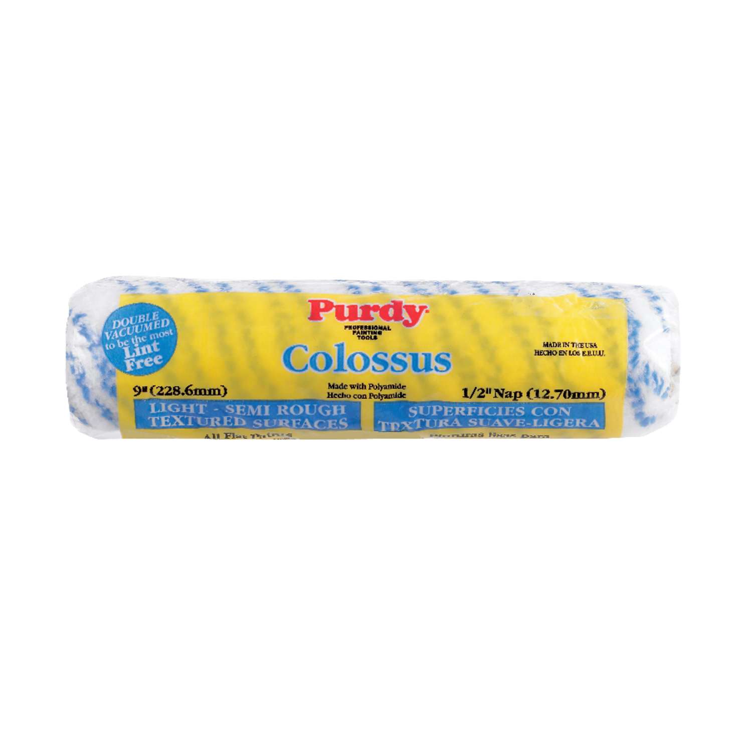 Purdy Colossus Polyamide Fabric 9 in. W X 1/2 in. S Paint Roller Cover