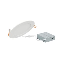 Sylvania TruWave White Disklight Retrofit Kit in. W LED Canless Recessed Downlight 16 W