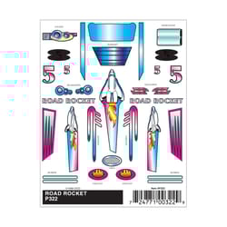 PineCar Stick On Decals Multicolored