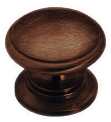 Amerock Traditional Round Furniture Knob 1-1/4 in. D 26.924 mm Oil-Rubbed Bronze 1 pk