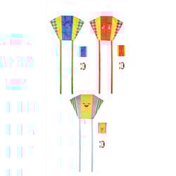 Kikkerland Kidoki Funny Faces Pocket Kites Assorted