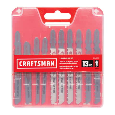 Craftsman High Carbon Steel T Shank Jig Saw Blade Set 13 pc Ace