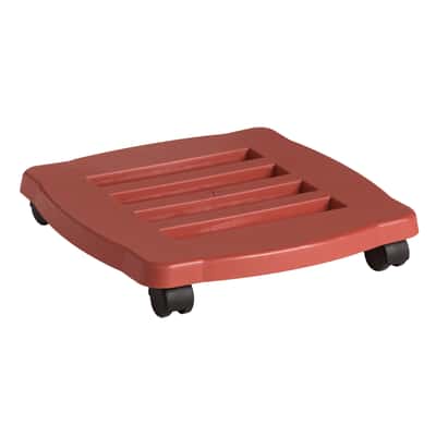 Bloem 2 5 In H X 15 In W Resin Plant Caddy Terracotta Clay Ace Hardware