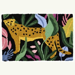 Jellybean 20 in. W X 30 in. L Multi-color Cheetah Kingdom Polyester Accent Rug