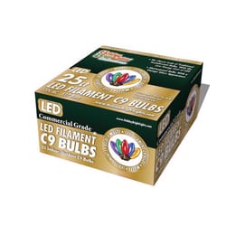 Holiday Bright Lights LED C9 Multicolored 25 ct Replacement Christmas Light Bulbs