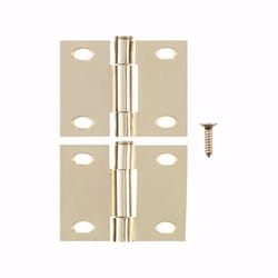 RELIABILT 1-in H Gold Mortise Interior Door Hinge (4-Pack) in the