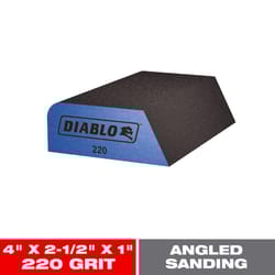 Diablo 4 in. L X 2-1/2 in. W X 1 in. 220 Grit Ultra Fine Dual Edge Sanding Sponge