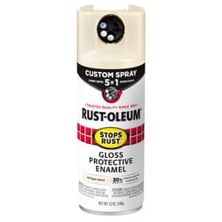 Rust-Oleum Stops Rust Indoor and Outdoor Gloss White Oil Modified Alkyd Spray Paint 12 oz