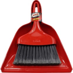 Libman 10 in. W Fine Recycled PET Broom with Dustpan